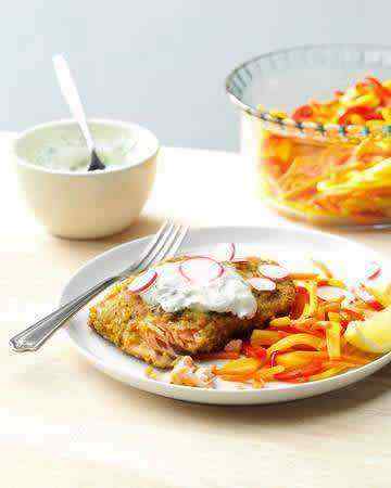 american-connecticut-pistachiocrustedsalmonrainbowvegetablecream