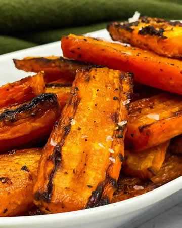 airfryer-mapleroastedcarrots