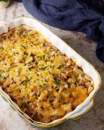 hamburgerpotatotcasserolemushrooms