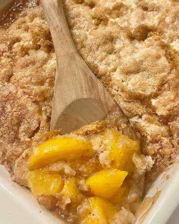 peachcobblercakemixcannedpeaches