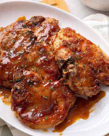 mapleglazedporkchops