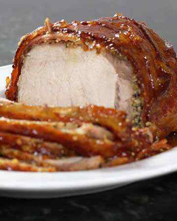 roastedporkloinwrappedbaconbrownsugarmarmalade