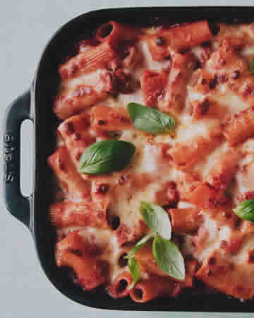 bakedrigatonispicyitaliansausage