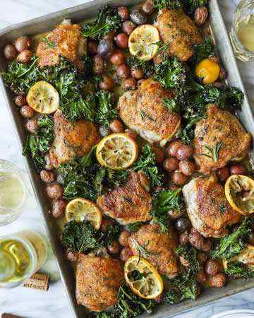 sheetpanlemonrosemarychicken