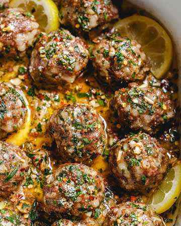 turkeymeatballslemongarlicbuttersaucebaked