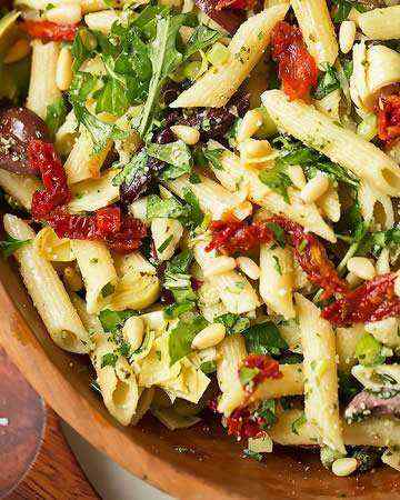 chickenpastasaladcitrusbasilvinaigrette