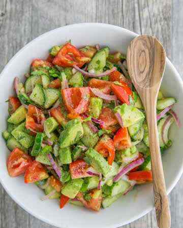 cucumbertomatoavocadosalad