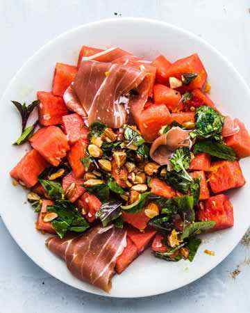 watermelonproscuittominttoastedalmonds