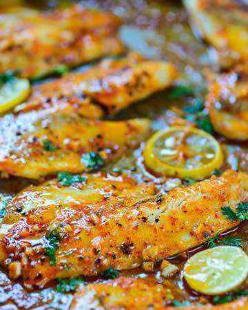 spicylemongarlicbakedtilapia