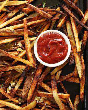 bakedgarlicmatchstickfries
