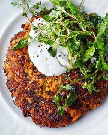 carrotpancakessaltedyogurt