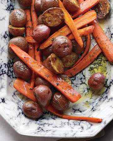 roastedcarrotspotatoesdill